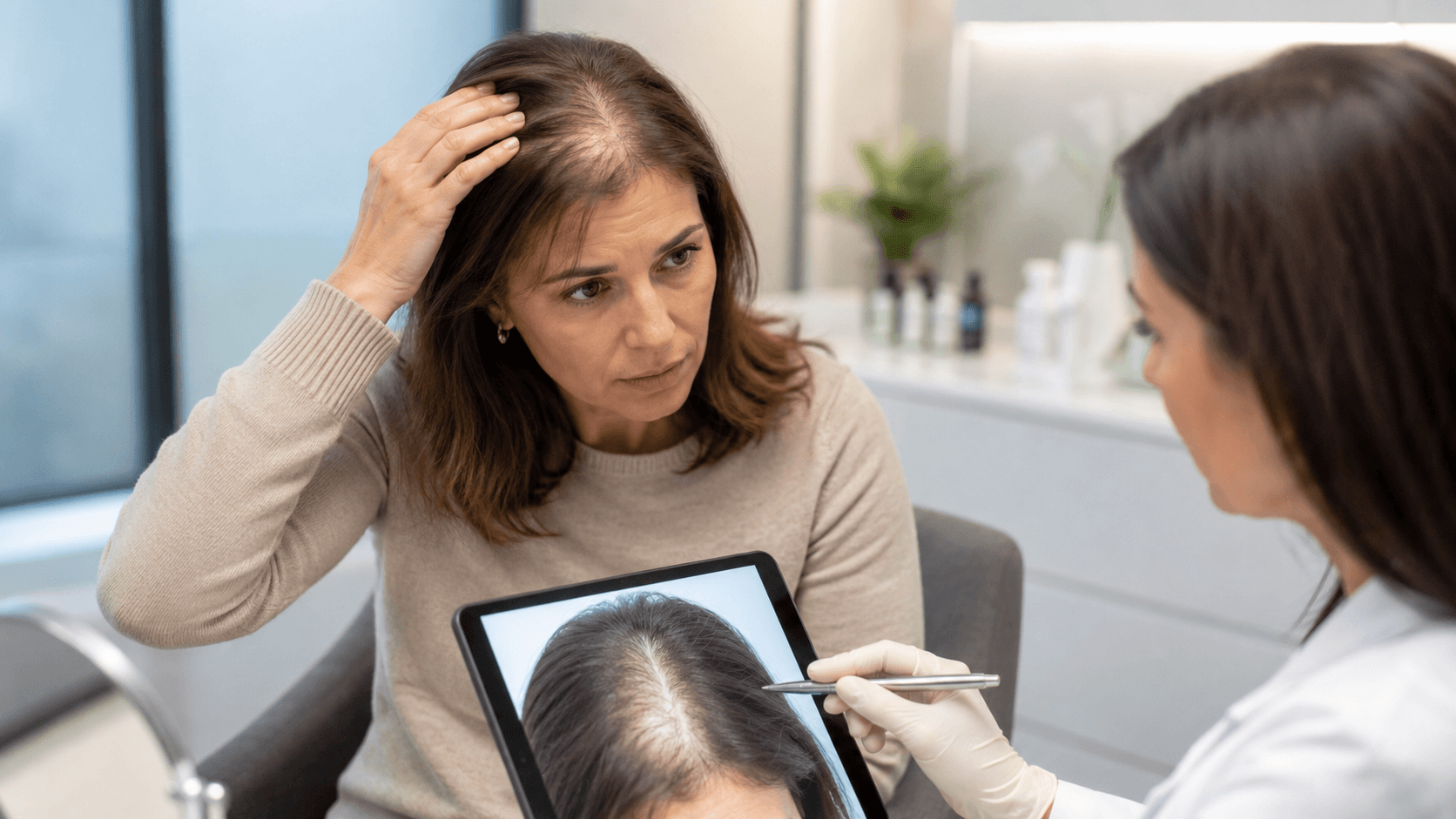 Imagen de apoyo para Alopecia difusa en mujeres: causas y tratamientos