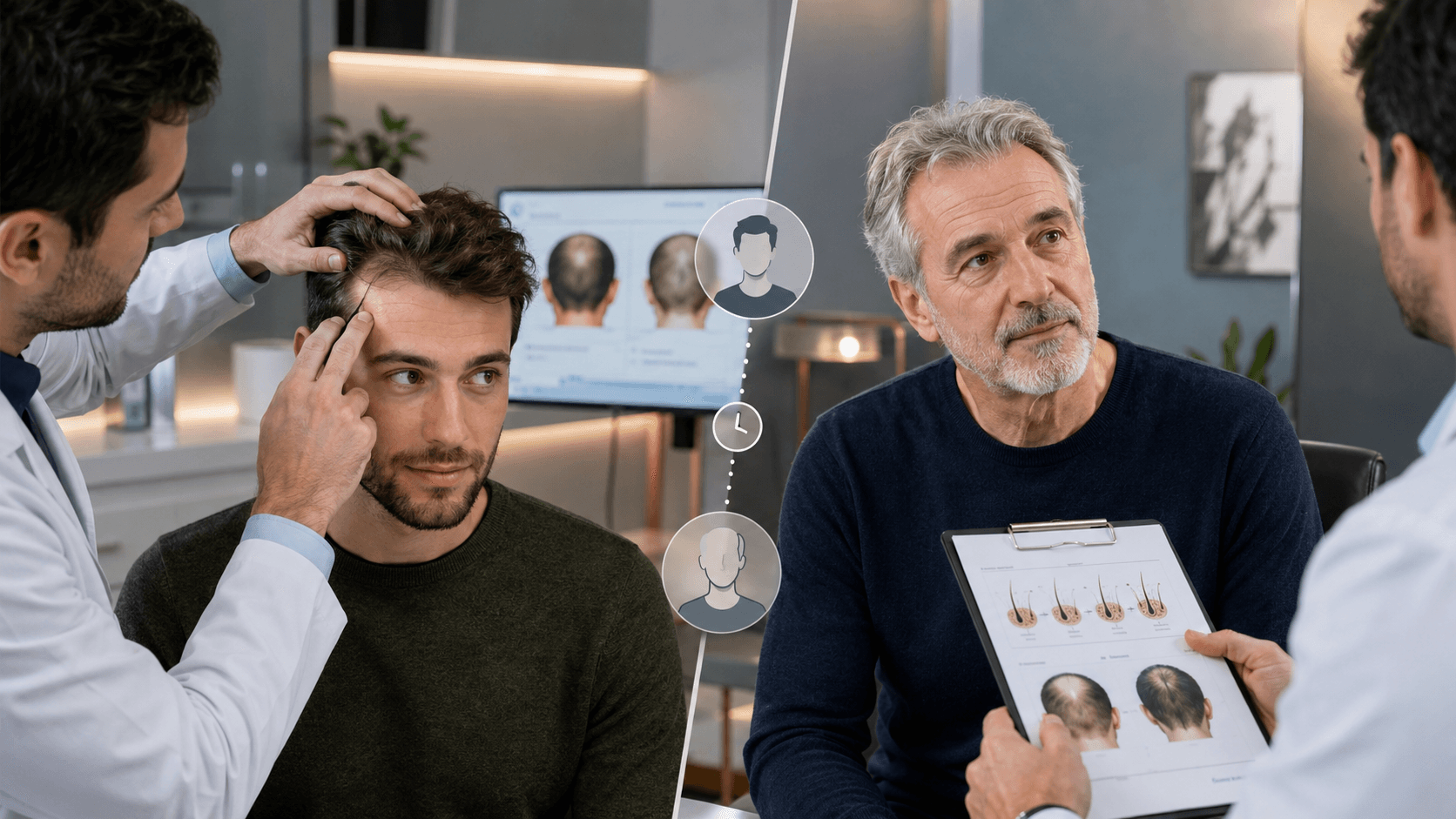 Imagen de apoyo para Edad mínima y máxima para hacerse un injerto capilar