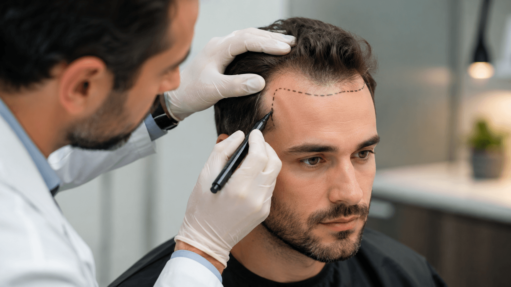 Imagen de apoyo para Injerto capilar en entradas: diseño de línea frontal y naturalidad